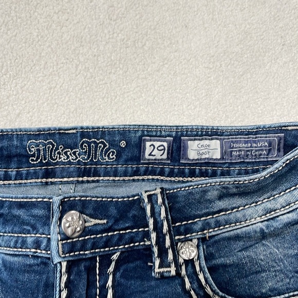 Miss Me Chloe Boot Denim Jeans Size 29 - Picture 7 of 11